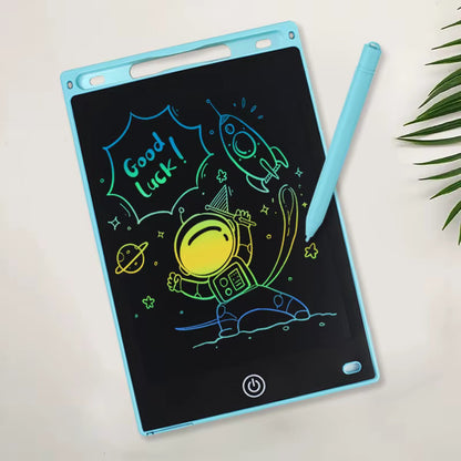 TABLET DIDÁCTICA DIBUJO PIZARRA ELECTRÓNICA LÁPIZ ÓPTICO AZUL CLARO