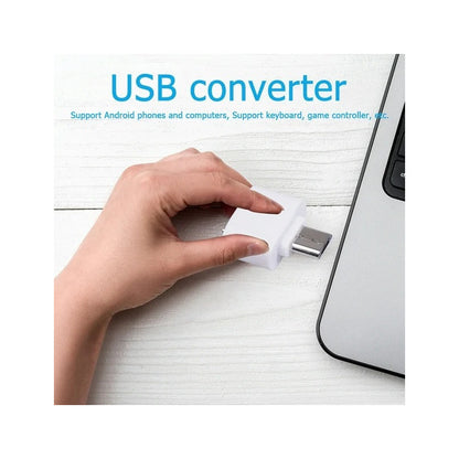 ADAPTADOR CONVERTIDOR USB HEMBRA A MICRO USB MACHO OTG 3.0 BLANCO
