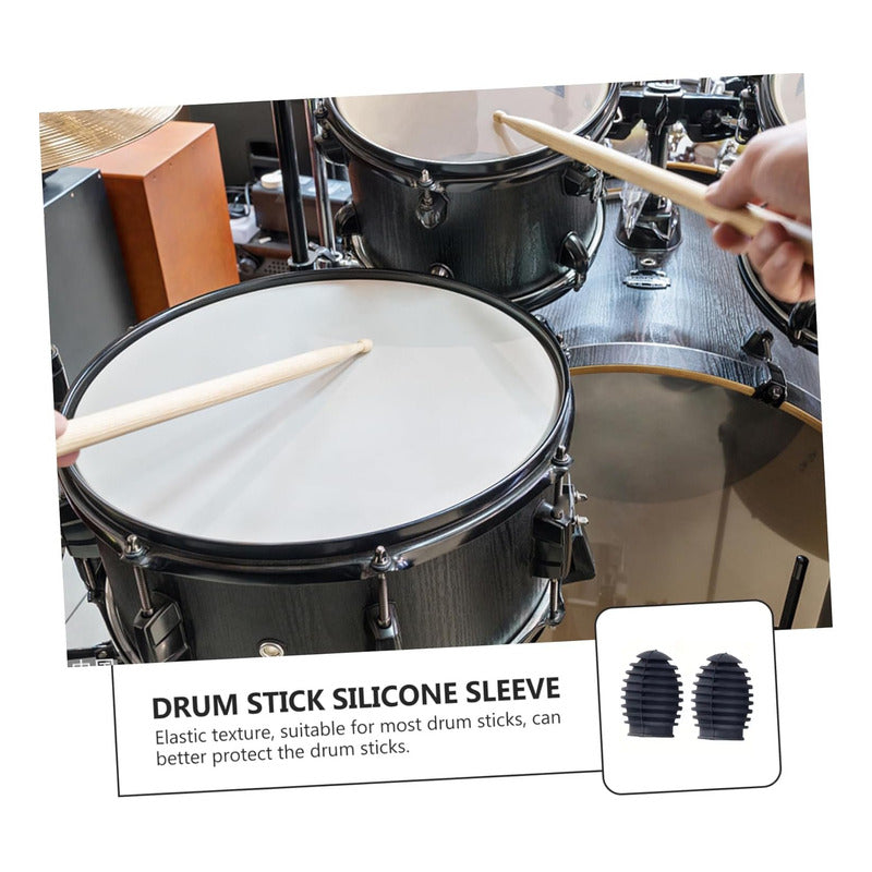 REDUCTOR SONIDO BAQUETAS PROTECTOR PROFESIONLAL 5A BATERÍA NEGRO 5A