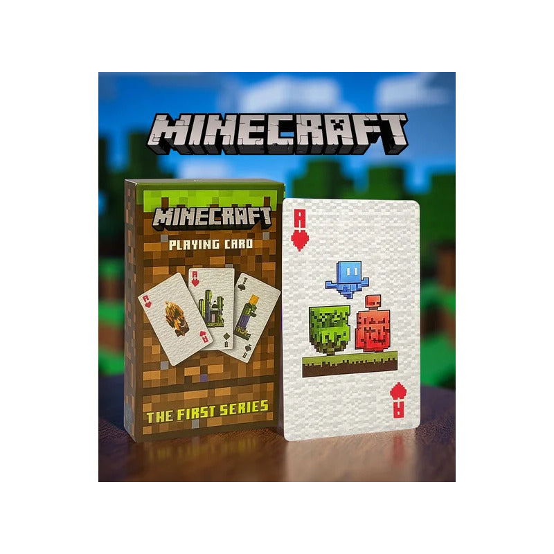 JUEGO CARTAS POKER FIRST SERIES VERSION LIMITADA MINECRAFT PIXEL MINECRAFT INGLÉS