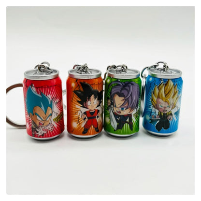 LLAVERO DRAGON BALL Z VEGETA SAIYAJIN TIPO LATA GASEOSA ROJO