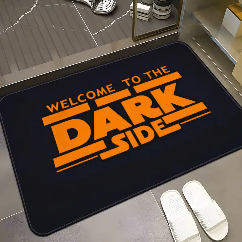 TAPETE HOGAR COCINA ENTRADA CASA DARK SIDE NARANJA 40X60 60 CM 40 CM STAR WARS NEGRO/NARANJA