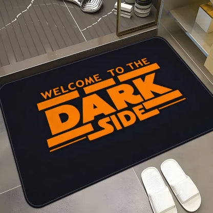 TAPETE HOGAR COCINA ENTRADA CASA DARK SIDE NARANJA 40X60 60 CM 40 CM STAR WARS NEGRO/NARANJA