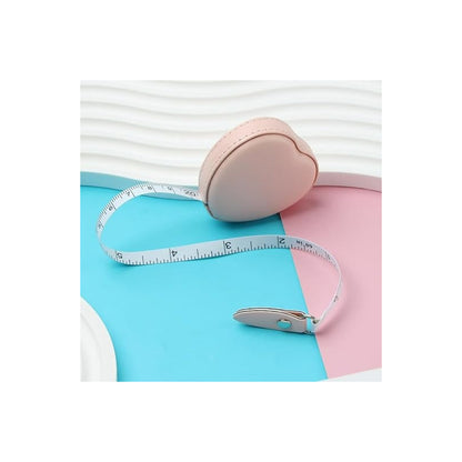 METRO CORPORAL PORTATIL BOLSO CORAZÓN CUERO ROSADO NEGRO