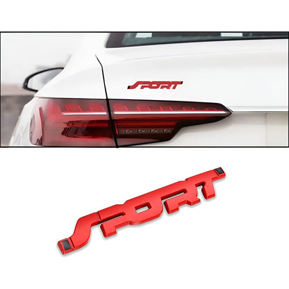 EMBLEMA SPORT 3D METAL ADHESIVO CARRO VEHÍCULO INSIGNIA LUJO