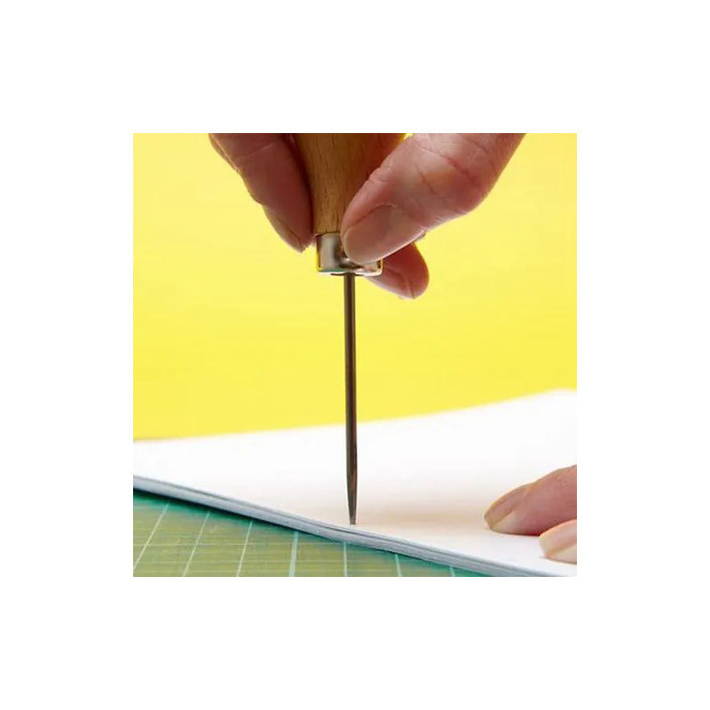 2X PUZÓN HERRAMIENTA MARROQUINERÍA CUERO 14.5 CM