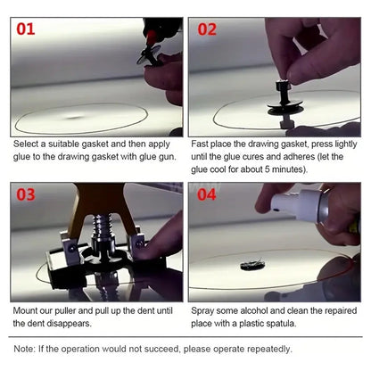 KIT HERRAMIENTA REPARACION ABOLLADURAS GOLPES CARRO VEHICULO