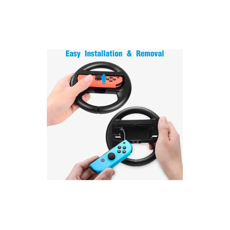 VOLANTES COMPATIBLE JOY-CON NINTENDO SWITCH & OLED NEGRO