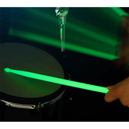 BAQUETAS 5A FLUORESCENTES VERDE BATERÍA PERCUSIÓN LIVE VIDEO VERDE LIMA 5A