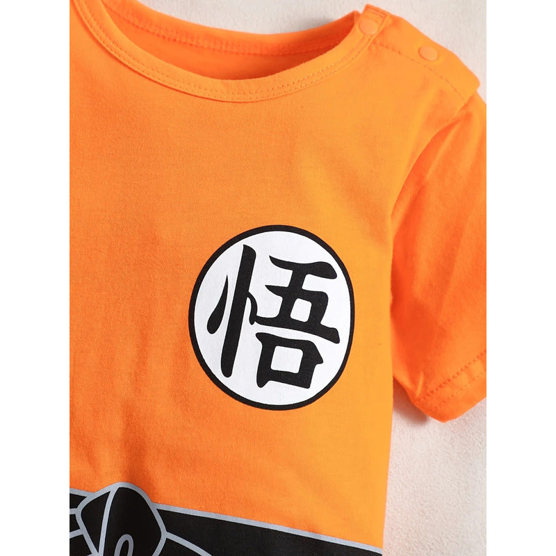 DISFRAZ BEBÉ GOKU DRAGON BALL SAIYAJIN ROPA NIÑO NARANJA 90