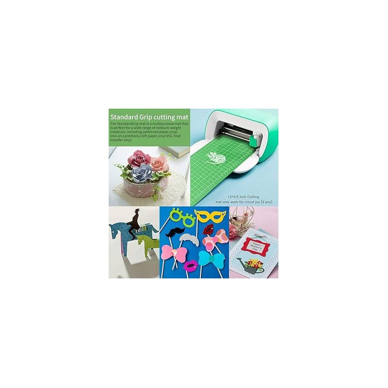 TAPETE CORTE 12  X 4.5  PARA CRICUT JOY STANDAR GRIP VERDE VERDE CLARO