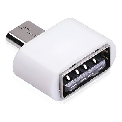 ADAPTADOR CONVERTIDOR USB HEMBRA A MICRO USB MACHO OTG 3.0 BLANCO