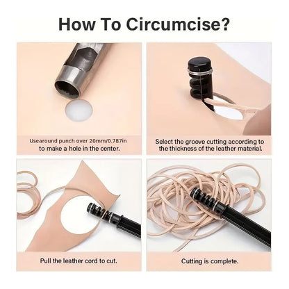 HERRAMIENTA CORTADOR TIRAS CORDÓN CUERO MARROQUINERÍA