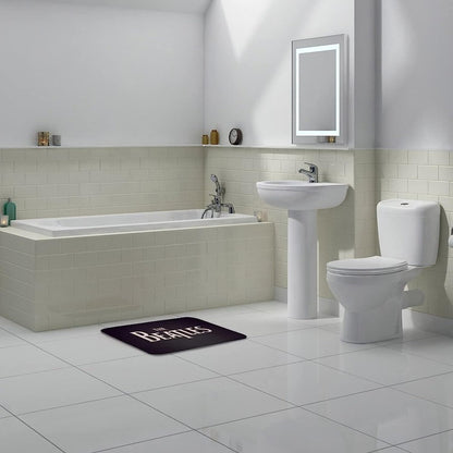 TAPETE HOGAR COCINA ENTRADA CASA ALCOBA LOGO BEATLES 40X60 60 CM 40 CM THE BEATLES BLANCO/NEGRO