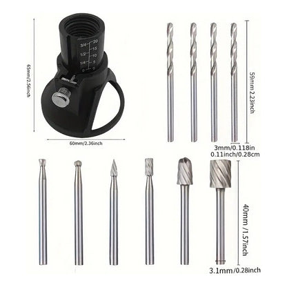 KIT 11 UNID BROCAS TALADRO AMOLADORA MOTOTOOL CARPINTERÍA