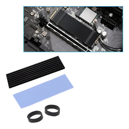 DISIPADOR RAM SO-DIMM Y SSD M.2 NVME LAPTOP PORTÁTIL NEGRO