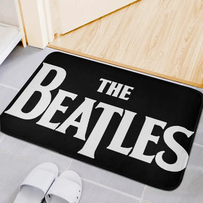 TAPETE HOGAR COCINA ENTRADA CASA ALCOBA LOGO BEATLES 40X60 60 CM 40 CM THE BEATLES BLANCO/NEGRO