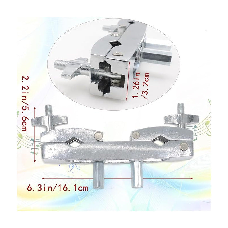 CLAMP BASE PLATILLOS BATERIA ACUSTICA ELECTRICA SOPORTE BOOM