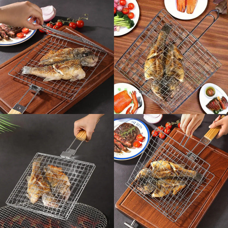 PARRILLA BBQ ASADOS ACAMPAR PICNIC CARNE BISTEC VERDURAS