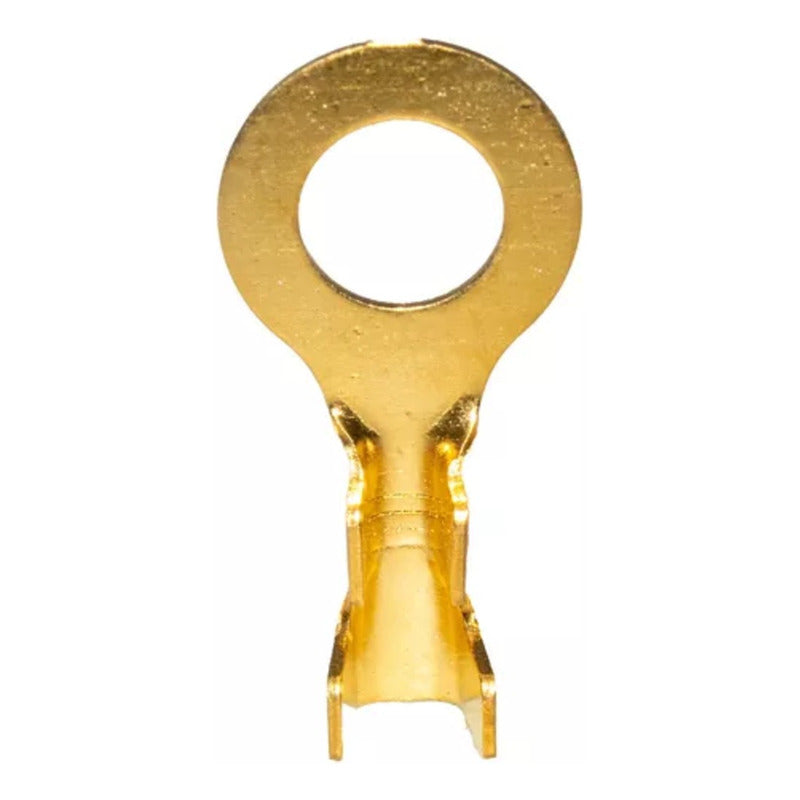 10X CONECTOR ENCRIMPADO M3 REDONDO 3MM X 6MM X 15MM CONEXION COBRE