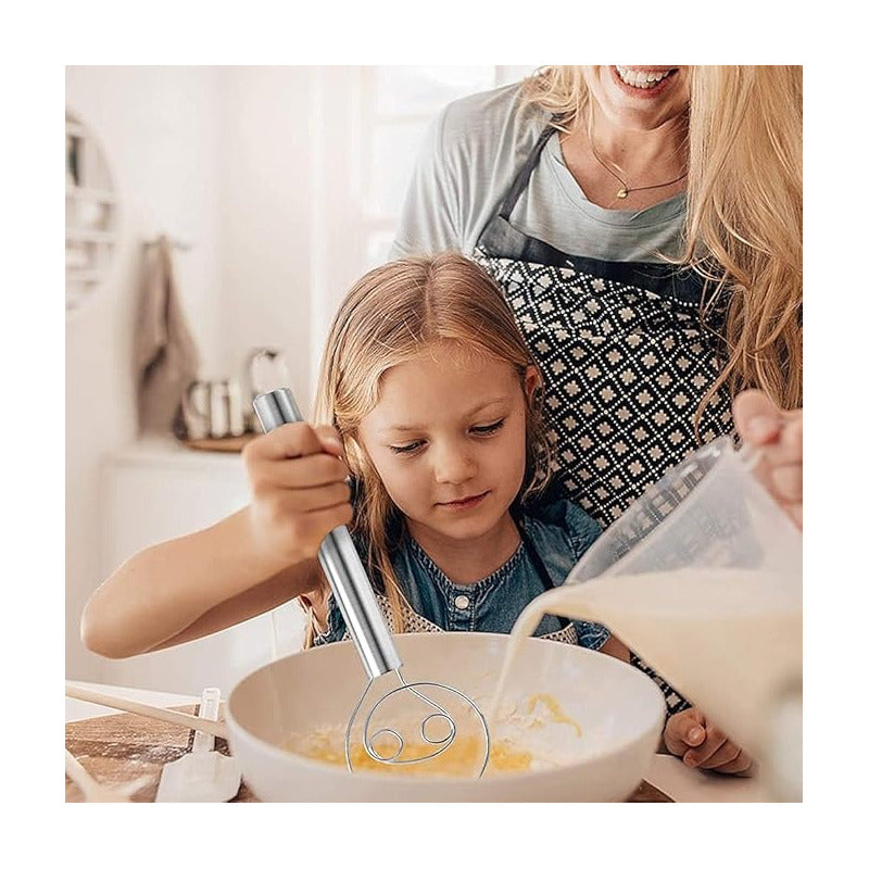 BATIDOR MEZCLADOR MASA DANÉS PAN PASTELERÍA HORNEADO GALLETA PLATEADO