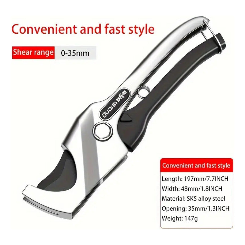 HERRAMIENTA CORTADOR TUBOS PVC PLATEADO