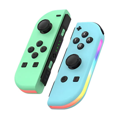 CONTROL MANDO INALÁMBRICO PARA NINTENDO SWITCH JOY-CON VERDE / AZUL PASTEL | LED