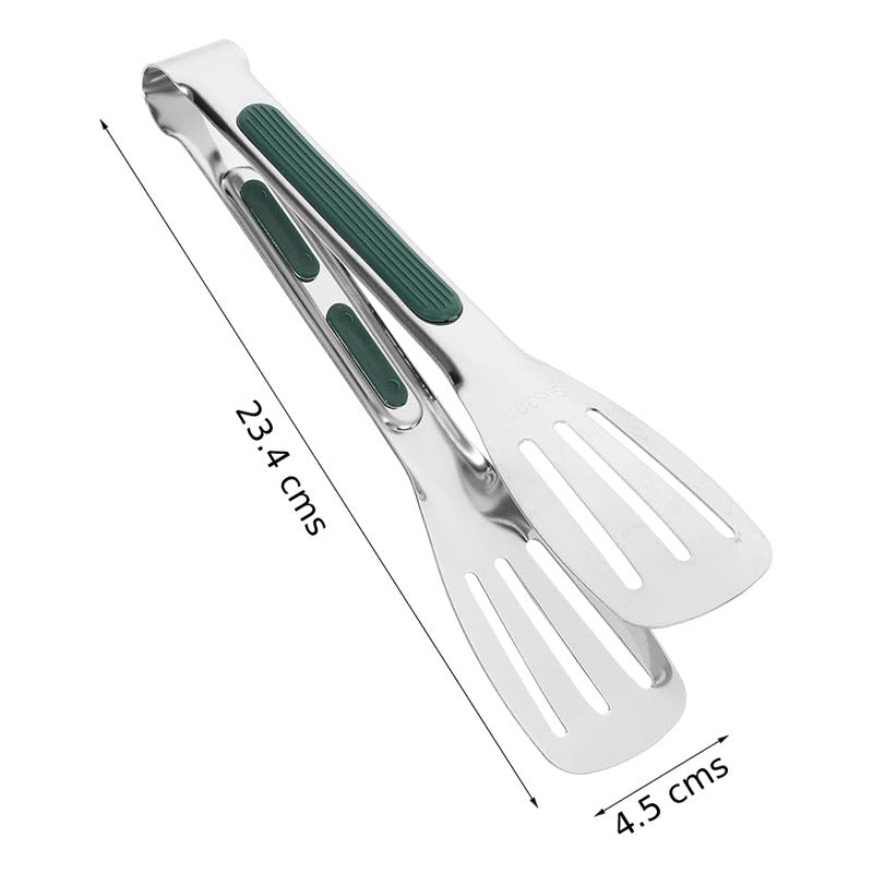 PINZA ACERO INOXIDABLE MULTIUSOS COCINA 23CMS RESTAURANTE PLATEADO