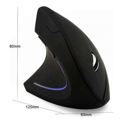 MOUSE GAMER VERTICAL ERGONÓMICO ÓPTICO INALÁMBRICO DPI USB NEGRO