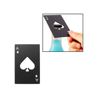 DESTAPADOR ABRE BOTELLAS ACERO INOXIDABLE AS PICAS NEGRO NEGRO