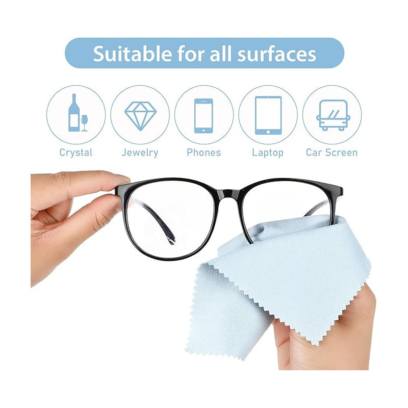 PAÑO SEDA MICROFIBRA SUAVE LIMPIADOR GAFAS CELULAR CÁMARA AZUL CLARO