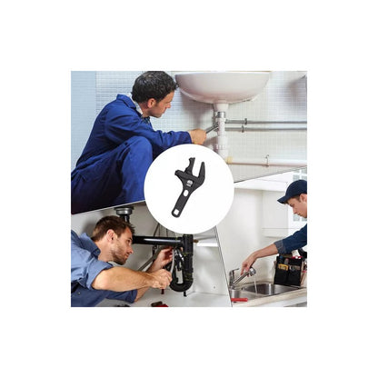 LLAVE UNIVERSAL TUBO CAÑERIA 6MM-68MM REPARACIÓN HOGAR NEGRO