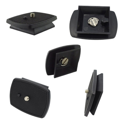 PLACA LIBERACIÓN RÁPIDA TRÍPODE ZAPATA 4.3X4.3CMS 1/4 ROSCA NEGRO