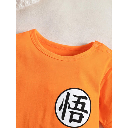 DISFRAZ BEBÉ GOKU DRAGON BALL SAIYAJIN ROPA NIÑO NARANJA 90