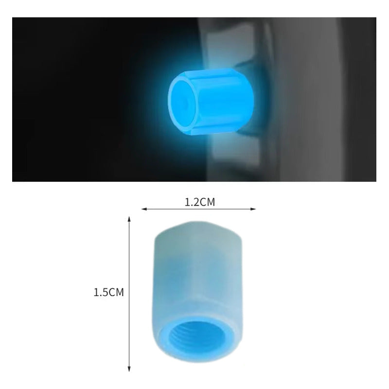 JUEGO TAPA FLOURESCENTE AZUL VÁLVULA AIRE NEUMÁTICO LLANTA