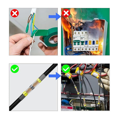 10X CONECTOR TERMOENCOGIBLE TERMORETRACTIL 6 X 6.8 X 40 MM