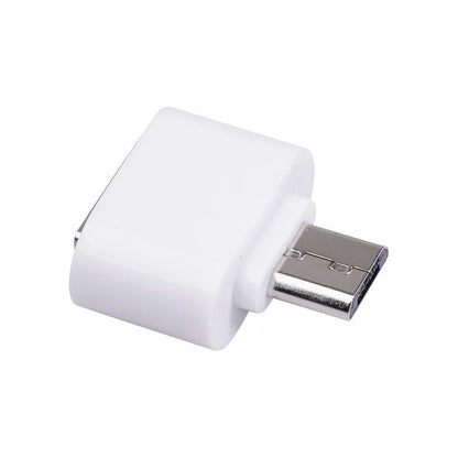 ADAPTADOR CONVERTIDOR USB HEMBRA A MICRO USB MACHO OTG 3.0 BLANCO