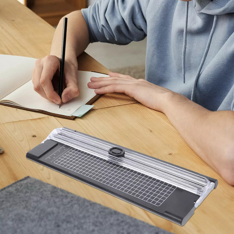 CORTADOR GUILLOTINA PORTATIL BIDIRECCIONAL MANUAL PAPEL A4