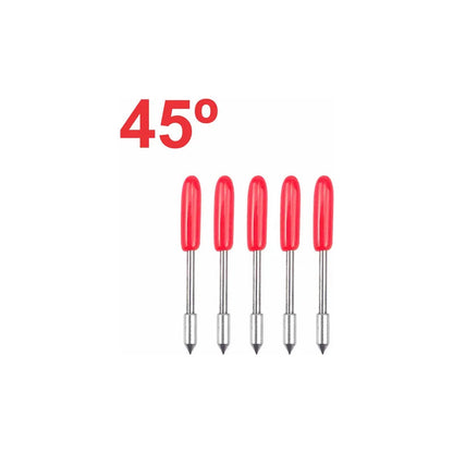 5X JUEGO CUCHILLAS PLOTTER CORTE GRAPHTEC CB09 45° CAMEO 45°