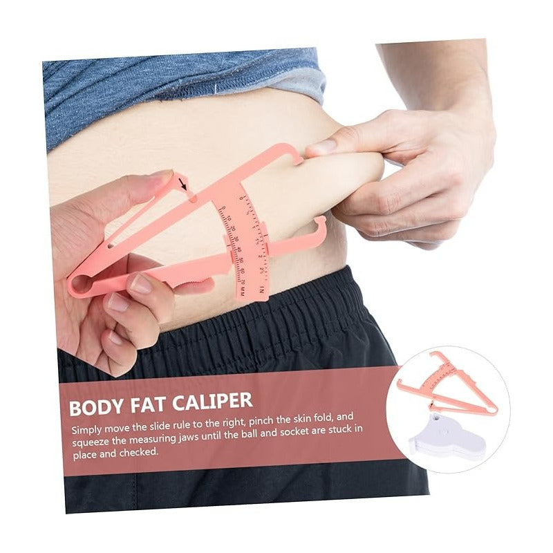 ADIPÓMETRO PLICÓMETRO ROSADO MEDIDOR DE GRASA CORPORAL