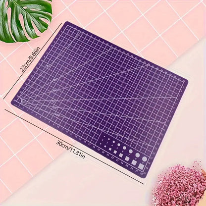 TAPETE CORTE A4 PAPEL MANUALIDADES BISUTERÍA ALFOMBRILLA VIOLETA OSCURO