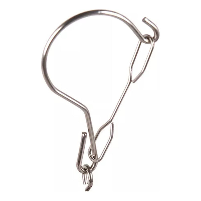 GANCHO ROPA INTERIOR MEDIAS METALICO CUADRADO 20 CLIPS SOLID PLATEADO