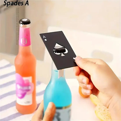 DESTAPADOR ABRE BOTELLAS ACERO INOXIDABLE AS PICAS NEGRO NEGRO