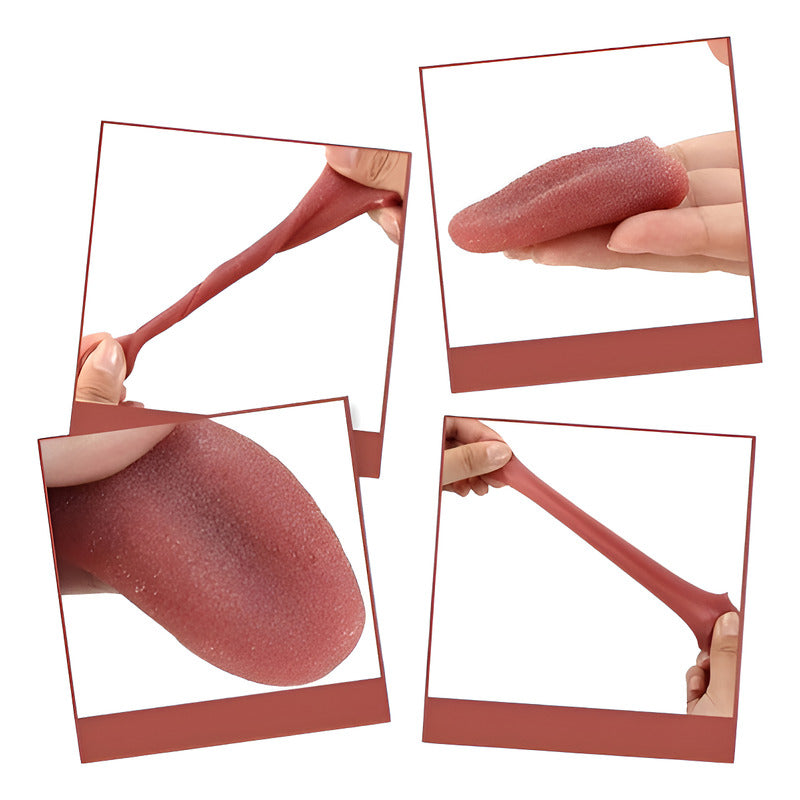 LENGUA FALSA TRUCOS MAGIA BROMAS EVENTOS FIESTAS HALLOWEEN CORAL CLARO