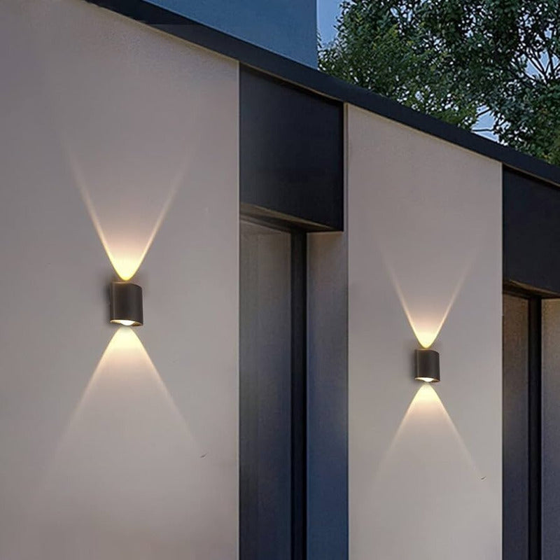 LÁMPARA PARED OJO LUPA CÁLIDA IMPERMEABLE INTERIOR EXTERIOR 110/220V NEGRO