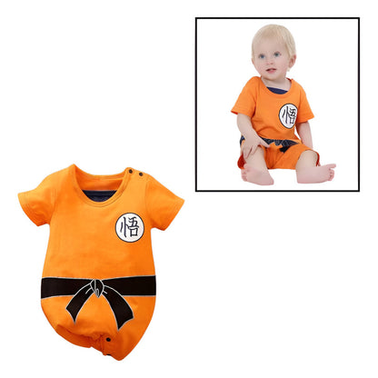 DISFRAZ BEBÉ GOKU DRAGON BALL SAIYAJIN ROPA NIÑO NARANJA 90