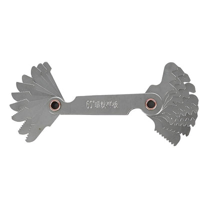 MEDIDOR CALIBRADOR ROSCA TORNILLO TORNO 20 CUCHILLAS 60°