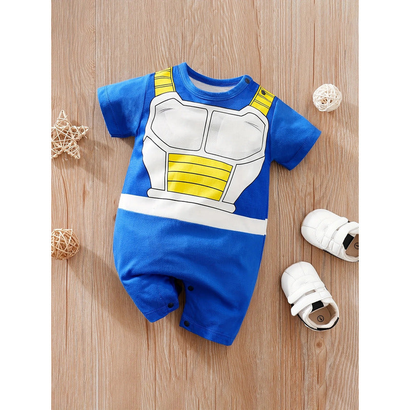 DISFRAZ BEBÉ VEGETA DRAGON BALL SAIYAJIN ROPA NIÑO AZUL MARINO 80-86