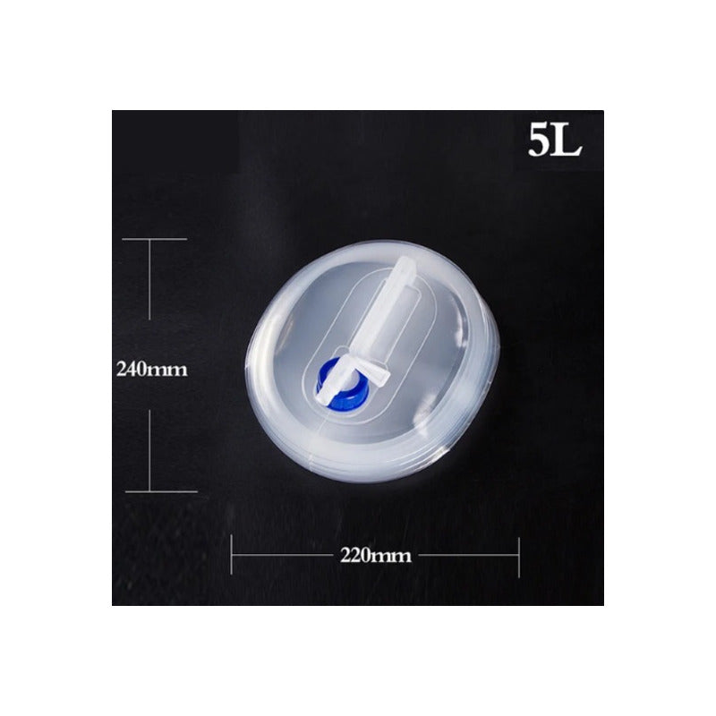 CONTENEDOR PLEGABLE AGUA CAMPING PASEO PESCA GASOLINA 5 LTS