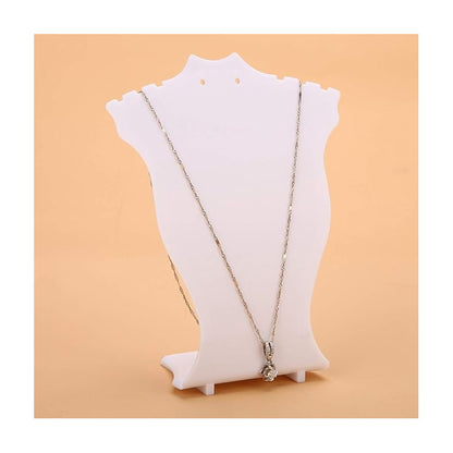 EXHIBIDOR JOYAS COLLAR ARETES PENDIENTES JOYERIA SOPORTE BLANCO